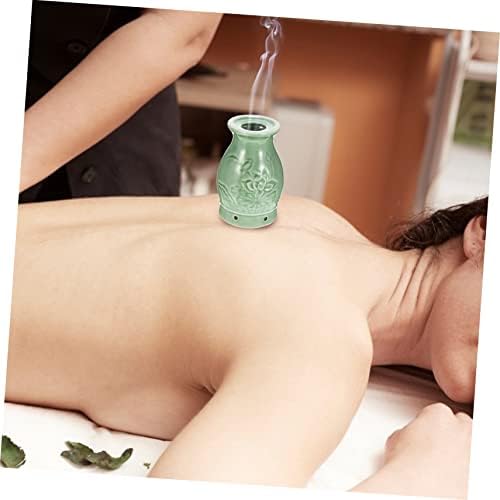 Ceramic Moxibustion Pot Set Double Layer Scraping Cup for Body Care Heat Therapy for Soreness Relief and Massage