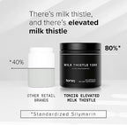 Toniiq Milk Thistle - Ultra High Potency 50:1 Extract with 80% Silymarin - Highly Concentrated - Third-Party Lab Tested - 240 Capsules