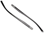 GERRIT glasses arms, Eyewear Leg, Glasses Temple, 1 Pair Black Universal Eyeglass Temples Metal Plastic Single Tooth Glasses Replacement Arms Sunglass Replacement Parts