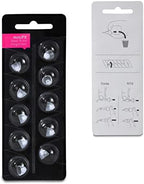 Hearing Aid Domes for Oticon Replacements,Oticon Minifit Single Vent Bass Domes (8 mm/3 Pack）,Universal Domes for Oticon Hearing Aid Supplies