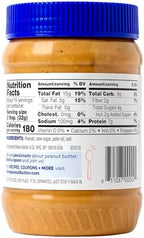 Peanut Butter & Co. Crunch Time Peanut Butter, Non-GMO Project Verified, Gluten Free, Vegan, 16 Ounce Jars (Pack of 2)