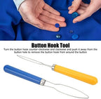 2Pcs Button Hooks, Button Assist Device Button Helper Tool Clothing Buttoning Aids for Elderly and Disabled Person