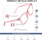 Reading Glasses for Women Men - Blue Light Blocking UV Filter Readers, Anti Eyestrain Eyeglasses