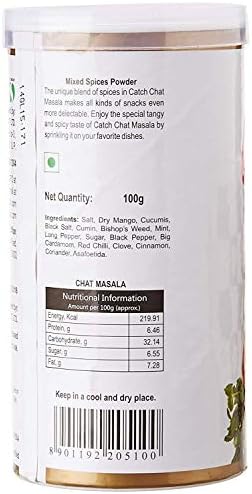 Catch Sprinkles Chat Masala, 100g - Indian Masalas|Indian Herbs and Spices