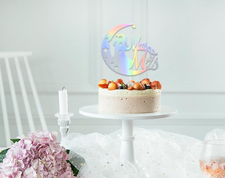 Mrs & Mrs Cake Topper Lesbian Bachelorette Party Decorations Lesbian Wedding Cake Decoration For Gay Bridal Shower Decor Sign Holographic Glitter
