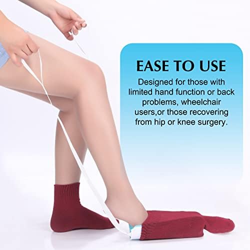Sock Aid - Sock Aid Device for Seniors, Disabled, Pregnant - Sock Helper Aide Tool - Sock Assistant Device No Bending