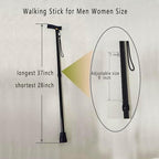 Cane for Men, T-Shaped Handle, and Anti Slip Foot Pad Suitable for Everyone's Canes， Canes for Women(Telescopic)