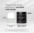 Toniiq Milk Thistle - Ultra High Potency 50:1 Extract with 80% Silymarin - Highly Concentrated - Third-Party Lab Tested - 90 Capsules