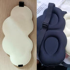 2 Pack Sleep Eye Masks 3D Contoured Cup Sleeping Mask Cloud Shaped Soft Complete Light Blocking Blindfold Sleep Mask for Back and Side Sleeper Travel Airplane Train Trip Nap