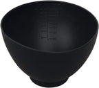 ForPro Professional Collection Silicone Mixing Bowl, Black, Flexible, Odorless, for Mixing Facials, Massage, Body & Other Products, 14 oz