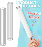 Zonon 4 Pcs Finger Tube Gauze Surgitube Metal Applicator Cage Bandage Tubular Tool Kit for Toes Fingers Homes Offices Hospital, Measure Your Finger Width Beforehand(1.18 x 7.5 Inch)