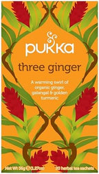 Pukka Tea Bags, Organic (Three Ginger, & Supreme Matcha Green) (2ea / 20ct) (Variety Pack)