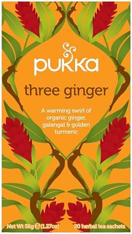 Pukka Tea Bags, Organic (Three Ginger, & Supreme Matcha Green) (2ea / 20ct) (Variety Pack)