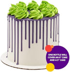DecoPac Cake Drip, Violet Color, Vanilla Flavor, Matte Like Chocolate, 6.35 oz