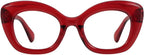 JiSoo Oversized Cat Eye Reading Glasses for Women Funky Cute Readers for Women, Designer Stylish Reading Glasses
