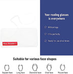 DXYXYO Armless Thin Reading Glasses for Men and Women Mini Lightweight Legless Clip on Nose Readers 3 Pack