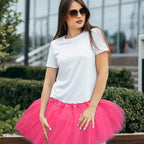 2 Packs Women's Ballet Tutu Skirt - Fluffy Tulle Dance Skirt for Dress-Up Birthday Christmas Tutu Costume for Women