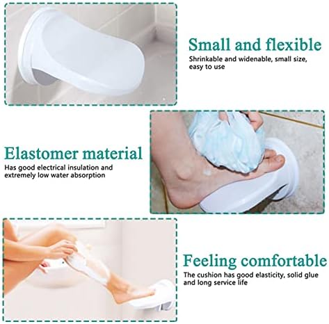 Bathroom Foot Rest Shower Foot Rest Plastic Bathroom Shower Shaving Leg Aid Foot Rest Suction Cup Step for Home Hotel Use