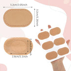24 Pcs Bunion Cushion Protector Pads Bunion Pads, Foot Callus Cushion Toe Cushions Pad to Wear with Shoes Shoe Accessories, Corn Cushions Patches for Women Men Fabric Feet Heel Toe Protector Pad