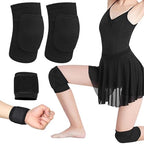 2pcs Knee Pads for Garden Volleyball Knee Pads for Dancers with 1pc Wrist Support Brace Riding Kneepads Outdoor Sports Kneeling Pad for Women Men(SIZE:L)