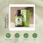 Organic Bergamot Essential Oil - 100% Pure & Natural -Premium Therapeutic Grade with Premium Glass Dropper - Undiluted Natural/Homeopathic Aromatherapy Scented, Great for DIY Soap Making, Massage
