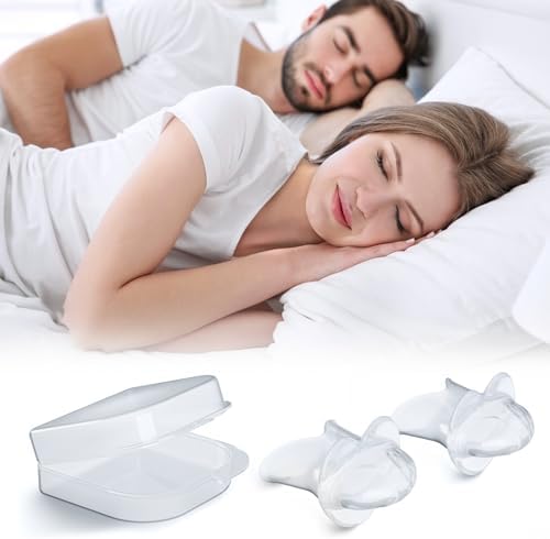 Anti-Snoring Devices, Comfortable Snore Mouthipece Stopper for Men and Women, Snore Tongue Retaining Anti Snoring Devices Stopper, Snore Mouth Guard Solution
