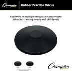 Champion Sports Rubber Practice Discus,