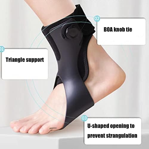 HUANGJUN Drop Orthosis, Foot Up Ankle Foot Orthosis Support for Hemiplegia Stroke Shoes Walking Foot Stabilizer