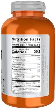NOW Foods Sports Nutrition, Beet Root Powder, Super Food With Naturally Occurring Nitrates, 12-Ounce
