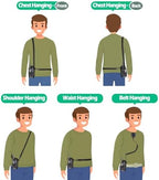 Zeadio Versatile Two-Way Radio Case, Universal Durable Holster Pouch Case Holder for Two-Way Radio Walkie Talkies (ZNC-D, Pack of 2)