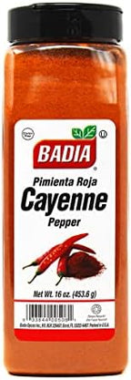 Badia Ground Cayenne Red Pepper, 16 oz – Bold, Spicy & Vibrant for Meats, Seafood, & Vegetables