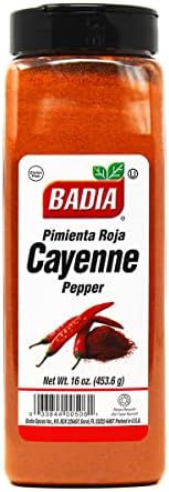 Badia Ground Cayenne Red Pepper, 16 oz – Bold, Spicy & Vibrant for Meats, Seafood, & Vegetables