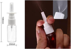 6 PCS 15ml(0.51oz) Plastic Nasal Bottles Portable Empty Refillable Fine Mist Atomizers Mist Nasal Spray Bottles Sprayer Jar Pot Container for Perfumes Essential Oils Saline Water Applications