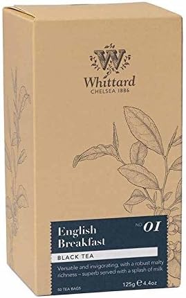 Whittard Chelsea London. English Breakfast 50 Black Leaf Teabags (1 Pack) Unique Product Id Wceb2232sfl