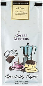 Coffee Masters Flavored Coffee, Irish Creme, Ground, 12-Ounce Bags (Pack of 4)