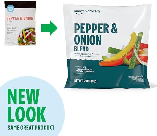 Amazon Grocery, Pepper & Onion Blend, 12 Oz, Frozen