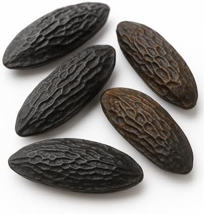Motherland Goods Whole Tonka Beans – Premium Grade Cumaru Kumaru Pods (Dipteryx Odorata) – 100% Raw & Natural, Aromatic Spice for Desserts, Infusions & Fragrance Use (5 Pieces)