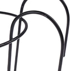 4 Pack Hanging Railing Planters Flower Pot Holders Plant Iron Racks Fence Metal Potted Stand Mounted Balcony Round Plant Baskets Shelf Container Box for Indoor&Outdoor Use-Black,Garden Steel Pots,6.3"