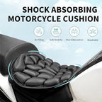 Motorcycle Seat Cushion Inflatable Pad, Pressure Relief Ride Motorcycle Air Cushion Cover Large for Cruiser Touring Saddles Compatible with Harley Davidson Motorcycle (Standard-Black)