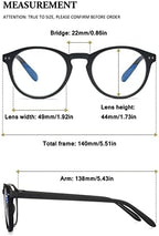 VEVESMUNDO Round Reading Glasses Vintage Large Frame Spring Hinge Blue Light Blocking Glasses for Women Men