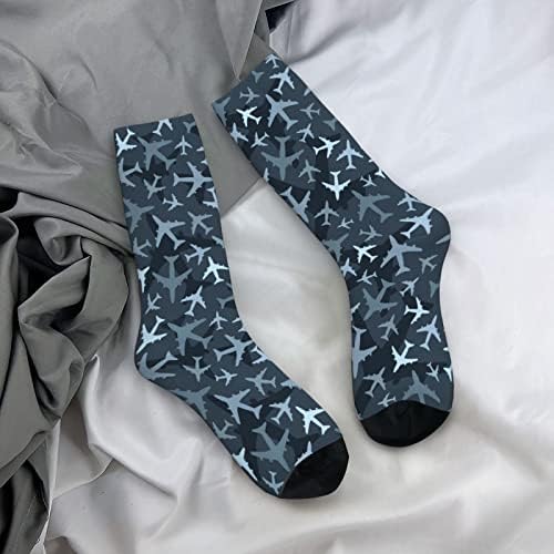Airplane Pattern Socks for Men Women Adults Teenager