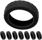 8PCS Silicone Luggage Wheel Covers – Black Suitcase Wheel Protectors for Most 8-Caster Luggage