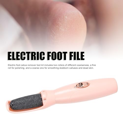 TARSHYRY Electric Foot Callus Remover,360° Rotating Dead Skin Removal Rechargeable Pedicure Tools Foot Grinder for Hard Cracked Dry Skin (Pink)