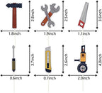 Mechanic Cupcake Toppers, 18pcs Tools Dessert Toppers, Silver/Grey Birthday Party Supplies