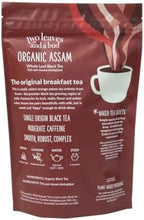 Two Leaves and a Bud Organic Assam - 50 Naked Tea Sachets, Whole Leaf Black Tea in Eco-Friendly Unwrapped Compostable Sachets, Resealable Bag, 50 Count (Pack of 1)