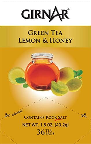Girnar Green Tea Bags with Lemon & Honey (36 Tea bags)