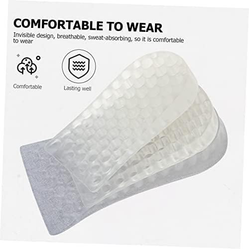 FRCOLOR 2pairs Invisible Height Increase Insoles Inserts for Sneakers Shoes Boots Lightweight Comfortable Foot for Men Women Thickness