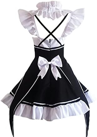 Ainiel Valentines Day Outfit Women Anime Cosplay Lolita Fancy Dress Maid Dress With Socks Headwear Sets