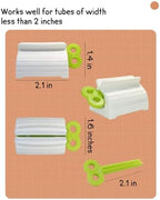 Toothpaste Squeezer, 6 Pcs Toothpaste Tube Squeezers, Multi-Purpose Toothpaste Dispenser, Rolling Toothpaste Holder Stand