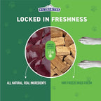 Nutri Bites Freeze Dried Beef Liver Dog & Cat Treats, Single Ingredient High Protein Pet Treats, 17.6 oz
